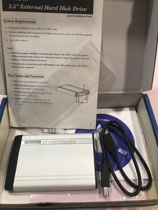 Disco Duro Externo Portátil 2.5 USB 2.0