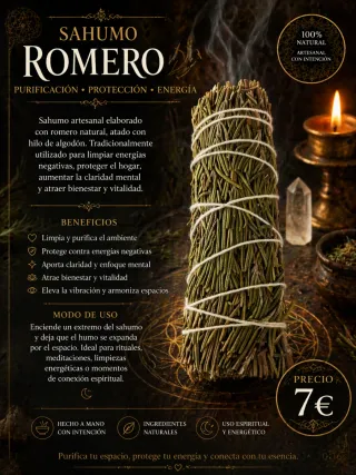 Sahumo Romero - Purificación y Energía
