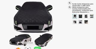 Funda Coche Antigranizo Impermeable