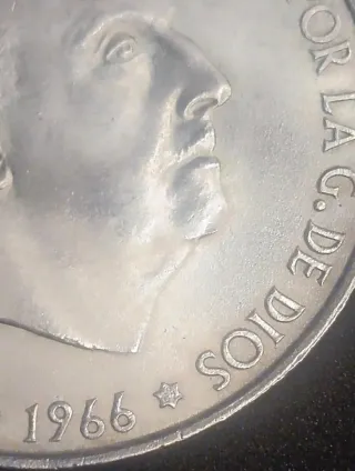 100 Pesetas 1966 Estrella 69 Plata