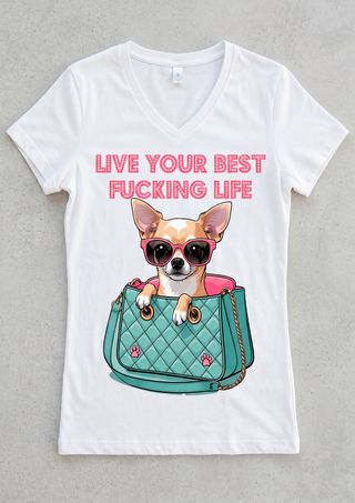 Camiseta personalizada chica diseño chihuahua