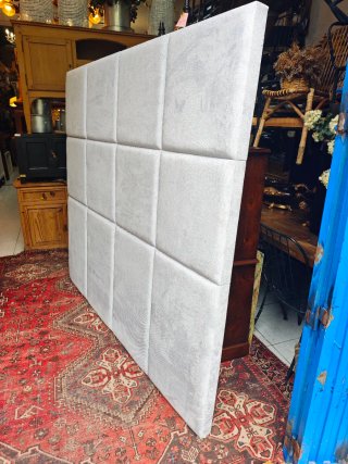 Cabecero XXL Terciopelo Gris