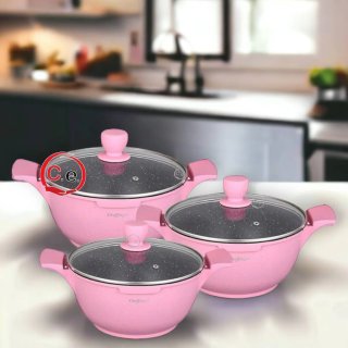 Set 3 Casseruole Cheffinger Rosa
