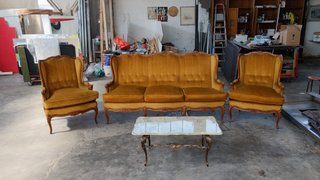 Tavolo da caffè marmo e ottone vintage anni '70
