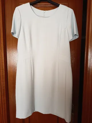 Conjunto Chaqueta Larga y Vestido DIVA'S Azul