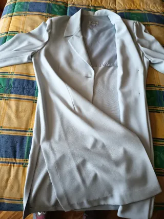 Conjunto Chaqueta Larga y Vestido DIVA'S Azul