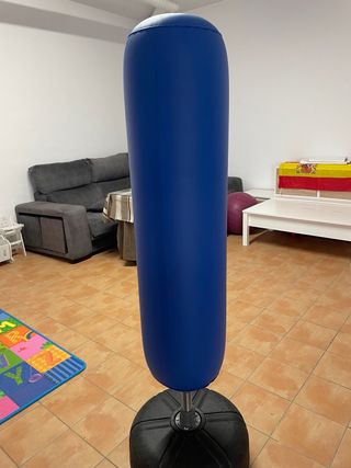 Saco de boxeo vertical azul