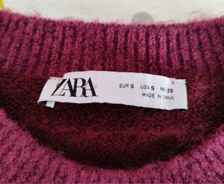 Jersey crop Zara multicolor