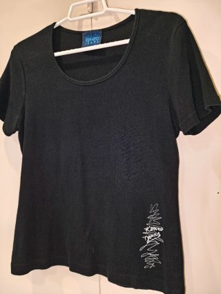 Camiseta Kenzo Jeans Negra Mujer Original