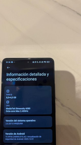 Xiaomi Redmi Note 13 5G 256GB Negro
