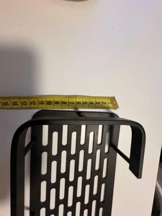 2 Scaffali Adesivi Neri per Bagno