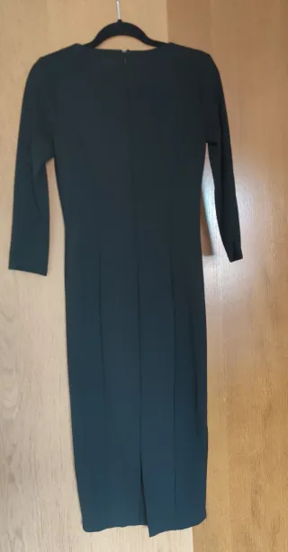 Vestido Negro Zara Manga Larga