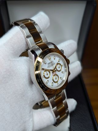 Reloj Seiko Mod Daytona Oro y Plata