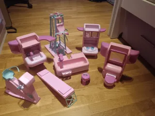 Gimnasio Muñecas Barbie Rosa