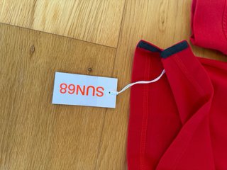 SUN68 Polo Manica Lunga Ragazzo 14Y Rosso