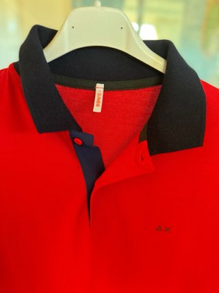 SUN68 Polo Manica Lunga Ragazzo 14Y Rosso