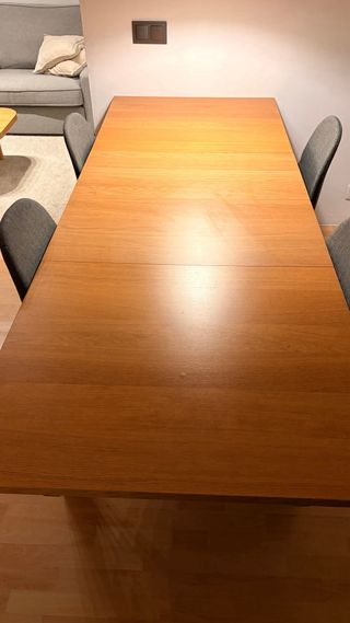 Mesa comedor extensible y sillas opcional