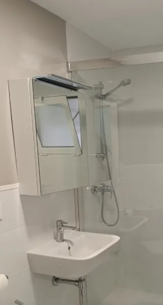 Mueble de baño con espejo y luz superior