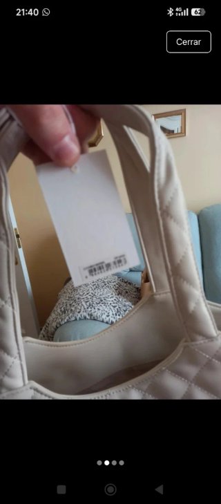 Bolso Cavalli Class Beige Acolchado