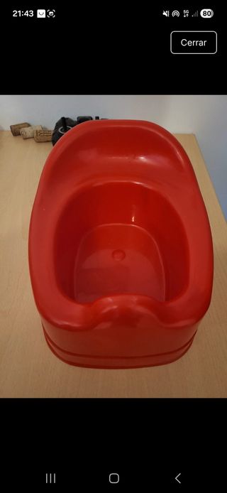 Orinal infantil rojo