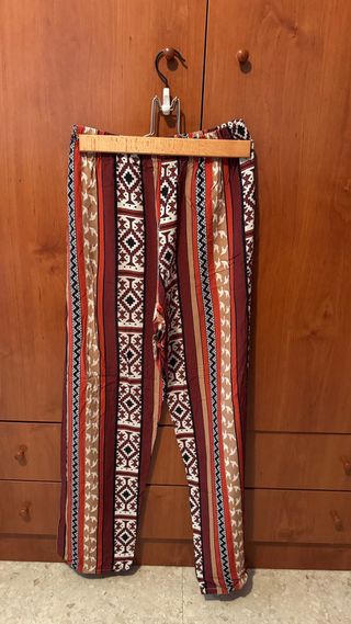 Pantalón estampado étnico vintage