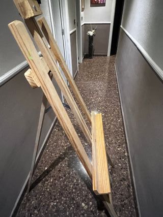 Caballete de madera para pintar