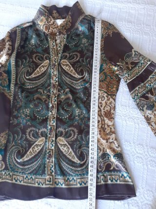 Camicia Nara donna taglia XS fantasia orientale