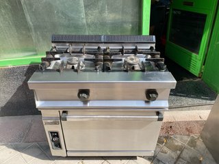 Cocina industrial 2 fuegos + horno