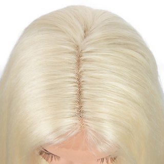 Peluca rubia platino 613 Lace Front 38