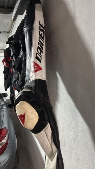 Pantalón Moto Dainese Negro/Blanco