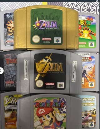 Nintendo 64 con 2 mandos y lote de juegos