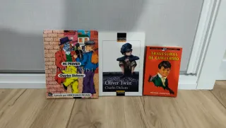 Libros infantiles, novela y enciclopedia.