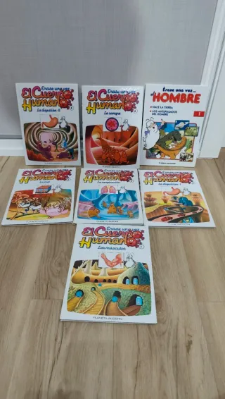 Libros infantiles, novela y enciclopedia.