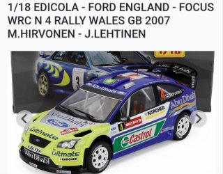 Chiedere la disponibilita ..Ford WRC 1:18 Rally