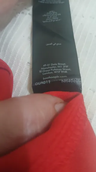 Falda Boohoo Roja Talla 42