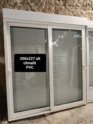 Puerta balconera PVC 200x227