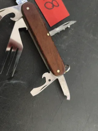 Navaja Aitor madera con tenedor