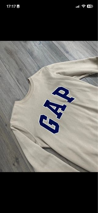Sudadera Lefties estampado GAP Beige