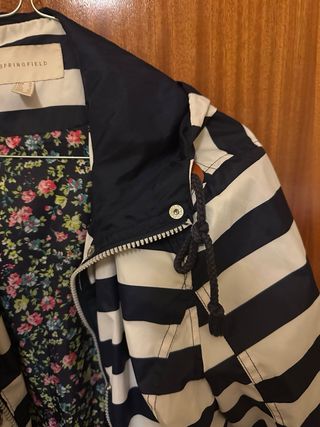 Chubasquero Springfield Rayas Azul/Blanco