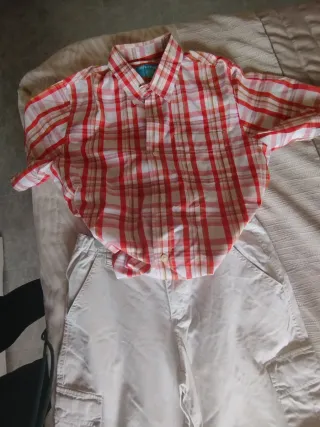 Camiseta Urban cuadros roja talla M