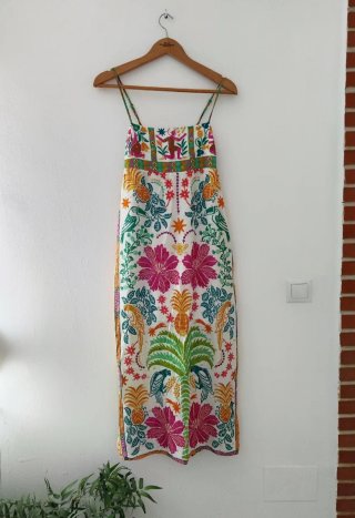 Vestido Farm Rio Midi Talla PP (XS)
