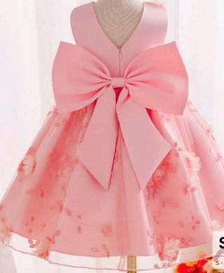 Vestido rosa largo evento comunión boda