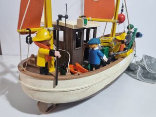 Playmobil 3551 Antiguo Barco Pesca Holanda
