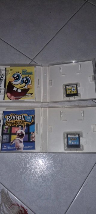 Pack bob esponja y rayman ds