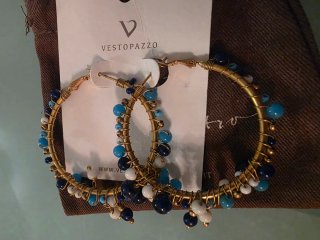 Orecchini cerchio sfere mix Vestopazzo