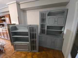 REGALO Armario de salón madera y cristal (RECOGER)