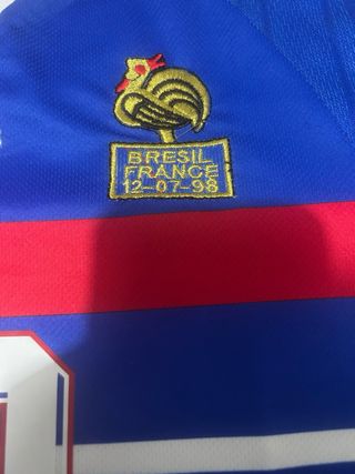 Camiseta Francia Zidane Mundial 98 Adidas