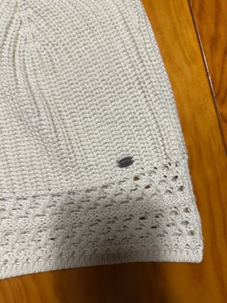 Top Pull&Bear beige punto crochet