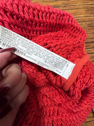 Bolso Zara flecos rojo