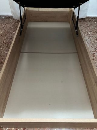 Canapé 90cm beige y madera